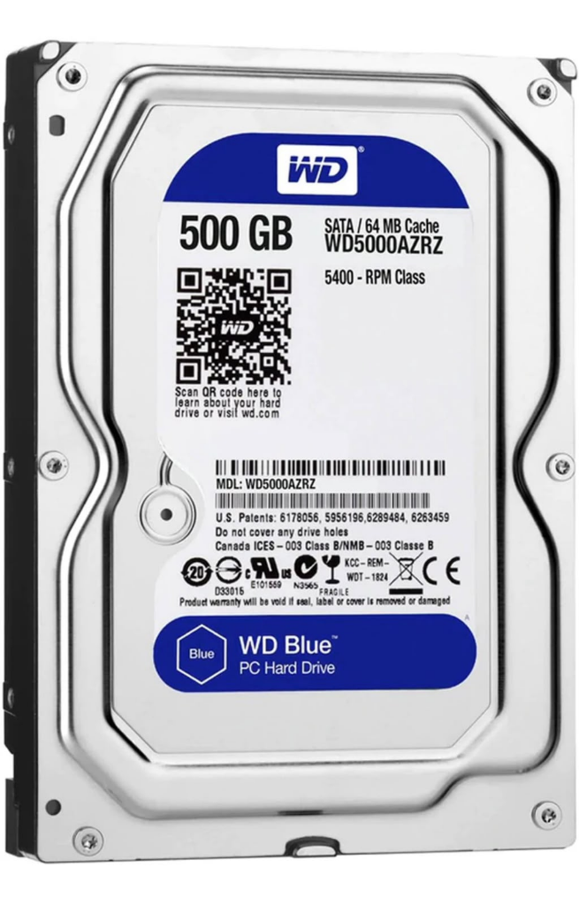 WD Blue 500GB Internal Desktop Hard Drive (WD5000AZRZ)